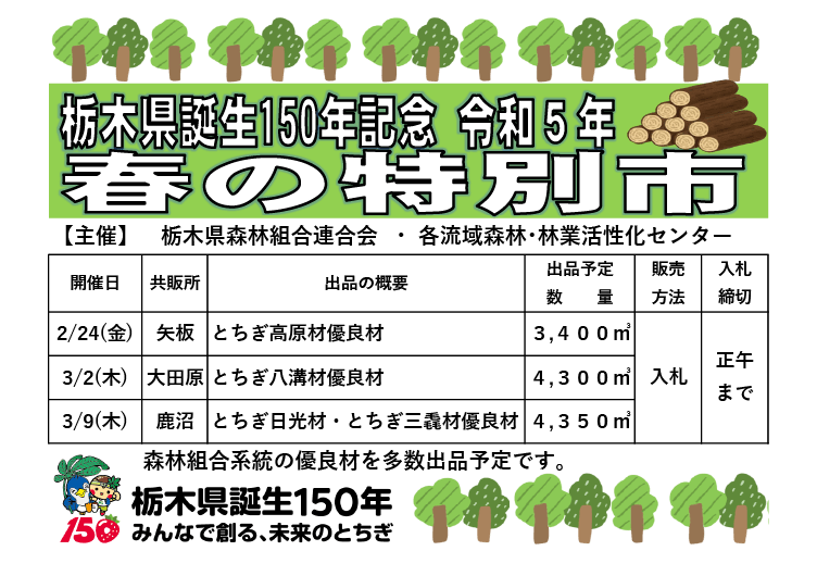 令和5年 春の特別市開催