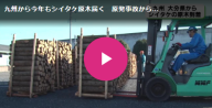 ■九州から今年もシイタケ原木届く 原発事故から７年（18-12-14）